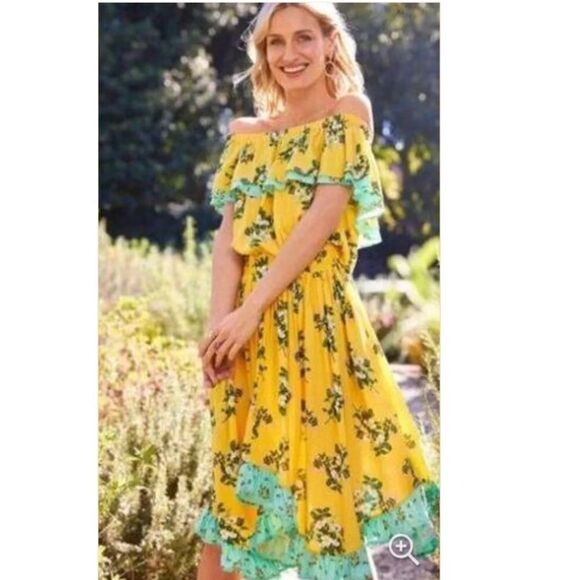 Matilda Jane Wm’s Sz XS Yellow Brilliant Daydream Hooked On A Feeling Dress - Picture 2 of 7